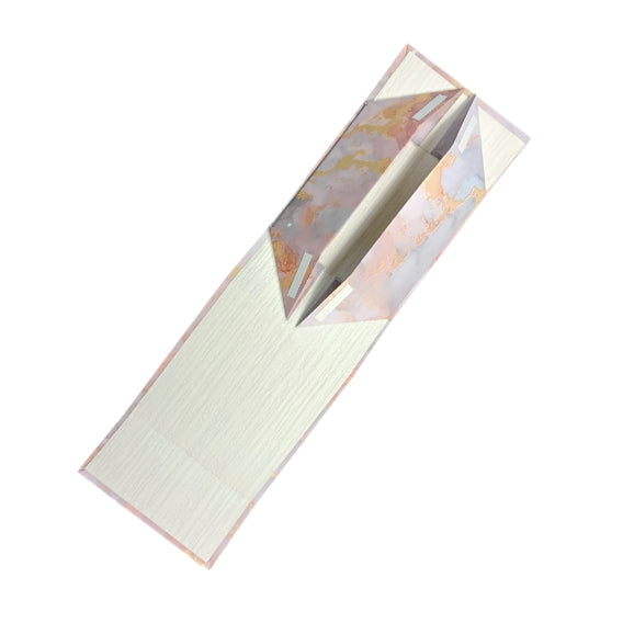 Gift Box |Rigid foldabel box | Gift Hamper Boxes For Packaging, Satin Ribbon Hamper Boxes | Gift Cardboard Box Empty Gift Hamper Box Reusable Gift Boxes | Foldabel Box | 8x8x3.5 inches / 1044