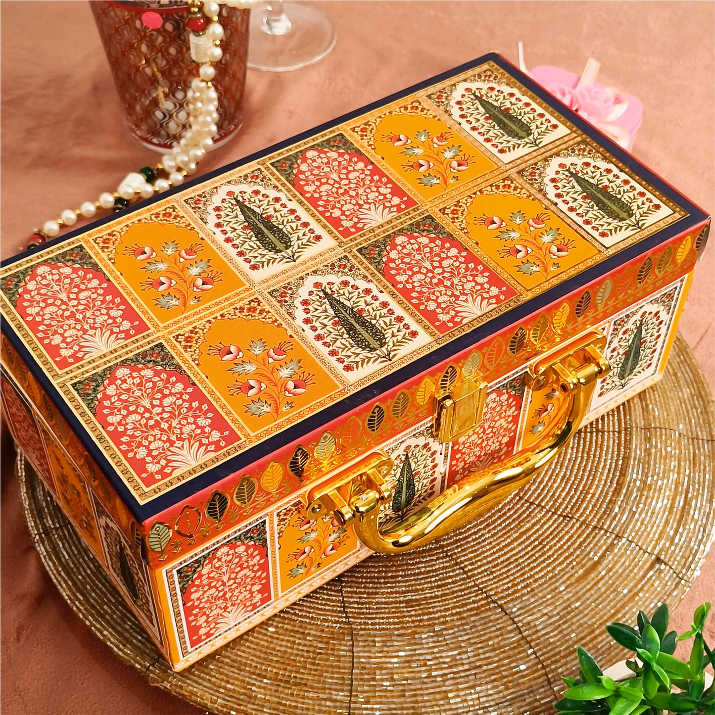 Mdf box With 2 salsa jars (9.5x5x3.5 Inches) 10002