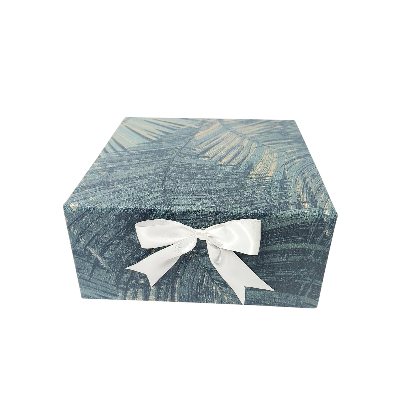 Gift Box |Rigid foldabel box | Gift Hamper Boxes For Packaging, Satin Ribbon Hamper Boxes | Gift Cardboard Box Empty Gift Hamper Box Reusable Gift Boxes | Foldabel Box | 8x8x3.5 inches / 1010