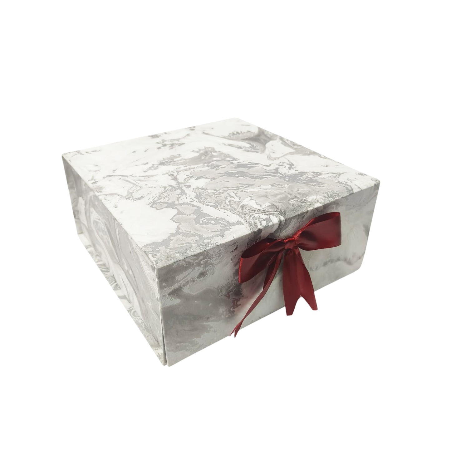 Gift Box |Rigid foldabel box | Gift Hamper Boxes For Packaging, Satin Ribbon Hamper Boxes | Gift Cardboard Box Empty Gift Hamper Box Reusable Gift Boxes | Foldabel Box | 8x8x3.5 inches / 1014