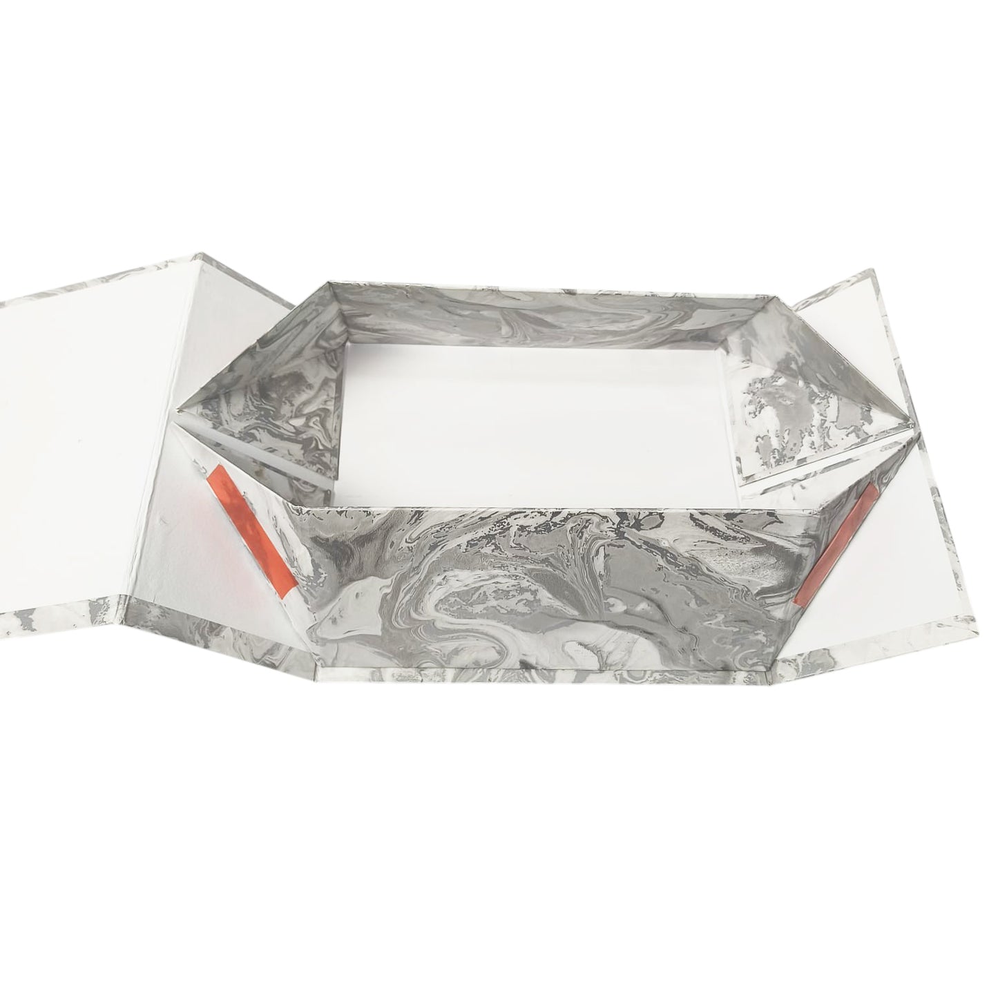 Gift Box |Rigid foldabel box | Gift Hamper Boxes For Packaging, Satin Ribbon Hamper Boxes | Gift Cardboard Box Empty Gift Hamper Box Reusable Gift Boxes | Foldabel Box | 8x8x3.5 inches / 1014