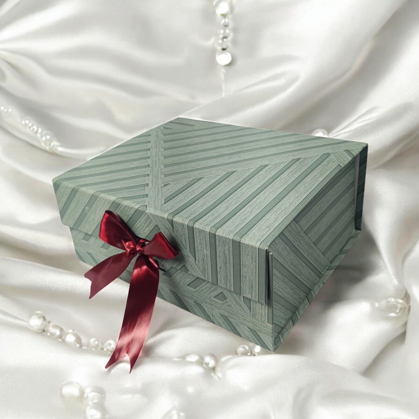 Gift Box |Rigid foldabel box | Gift Hamper Boxes For Packaging, Satin Ribbon Hamper Boxes | Gift Cardboard Box Empty Gift Hamper Box Reusable Gift Boxes | Foldabel Box | SIZE 10x8x4 inches / 7001