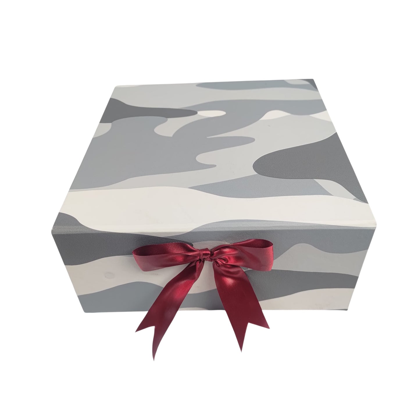 Gift Box |Rigid foldabel box | Gift Hamper Boxes For Packaging, Satin Ribbon Hamper Boxes | Gift Cardboard Box Empty Gift Hamper Box Reusable Gift Boxes | Foldabel Box | 8x8x3.5 inches / 1043