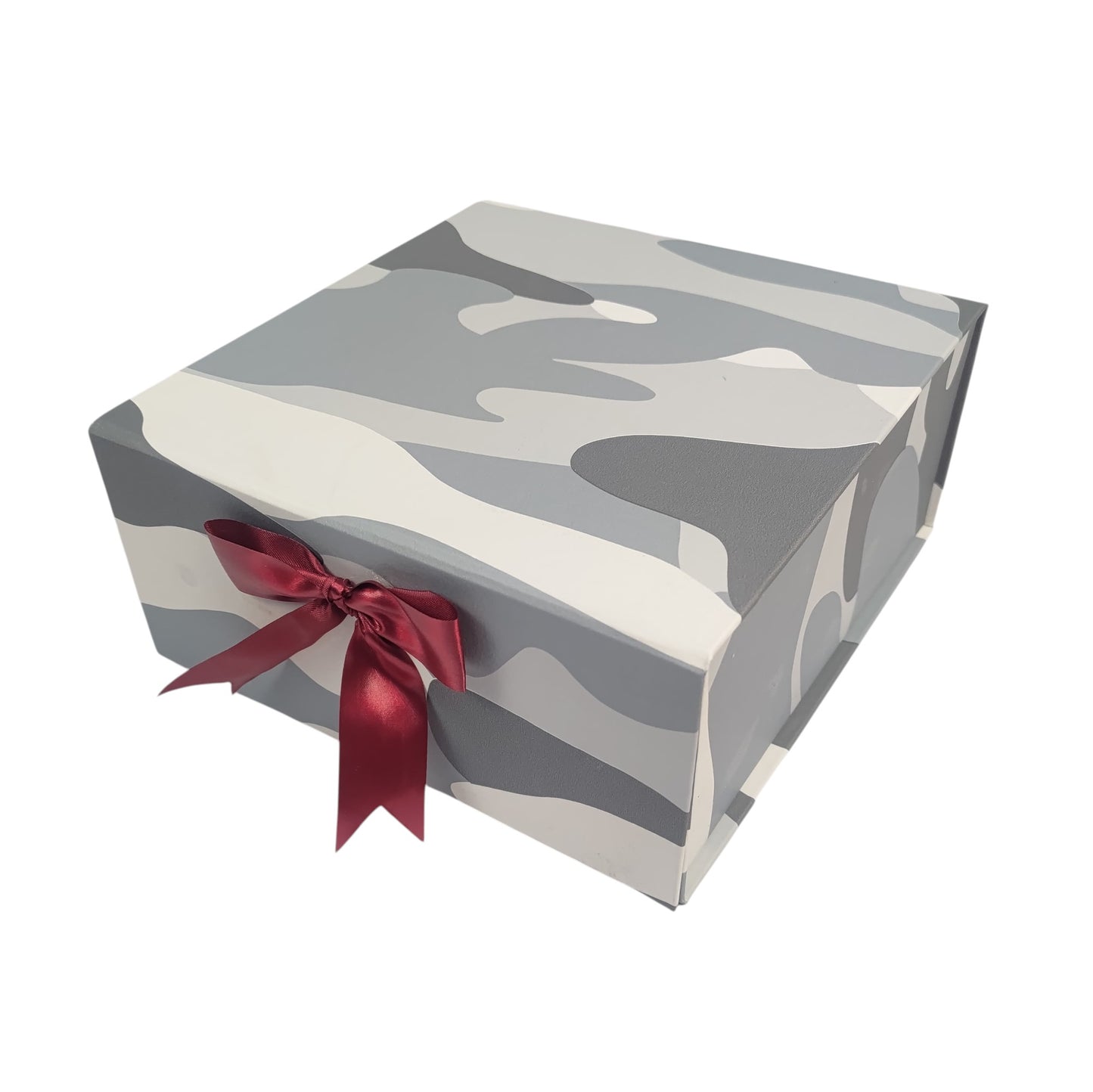 Gift Box |Rigid foldabel box | Gift Hamper Boxes For Packaging, Satin Ribbon Hamper Boxes | Gift Cardboard Box Empty Gift Hamper Box Reusable Gift Boxes | Foldabel Box | 8x8x3.5 inches / 1043