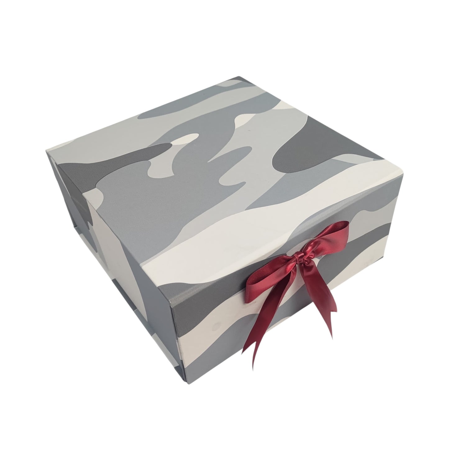 Gift Box |Rigid foldabel box | Gift Hamper Boxes For Packaging, Satin Ribbon Hamper Boxes | Gift Cardboard Box Empty Gift Hamper Box Reusable Gift Boxes | Foldabel Box | 8x8x3.5 inches / 1043