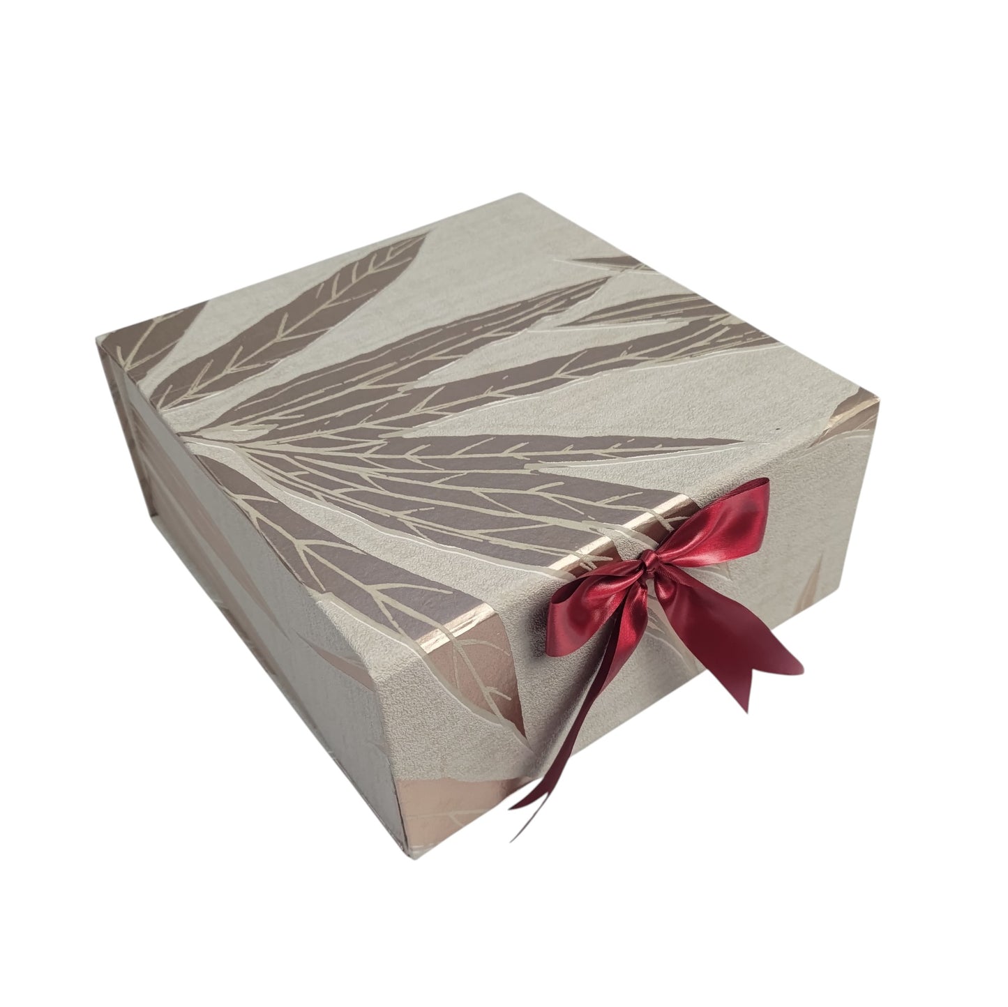 Gift Box |Rigid foldabel box | Gift Hamper Boxes For Packaging, Satin Ribbon Hamper Boxes | Gift Cardboard Box Empty Gift Hamper Box Reusable Gift Boxes | Foldabel Box | 8x8x3.5 inches / 1041