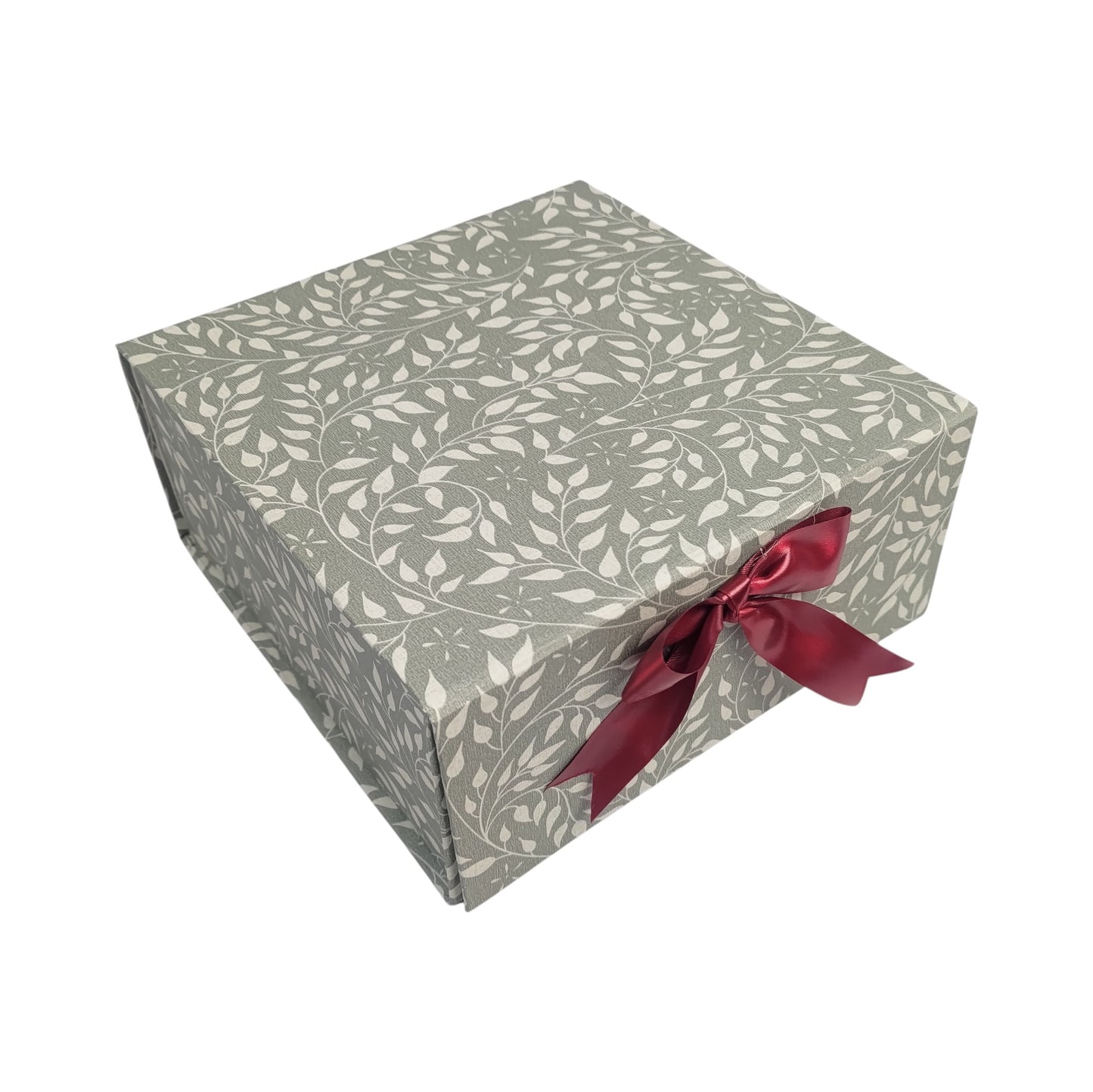 Gift Box |Rigid foldabel box | Gift Hamper Boxes For Packaging, Satin Ribbon Hamper Boxes | Gift Cardboard Box Empty Gift Hamper Box Reusable Gift Boxes | Foldabel Box | 8x8x3.5 inches / 1040