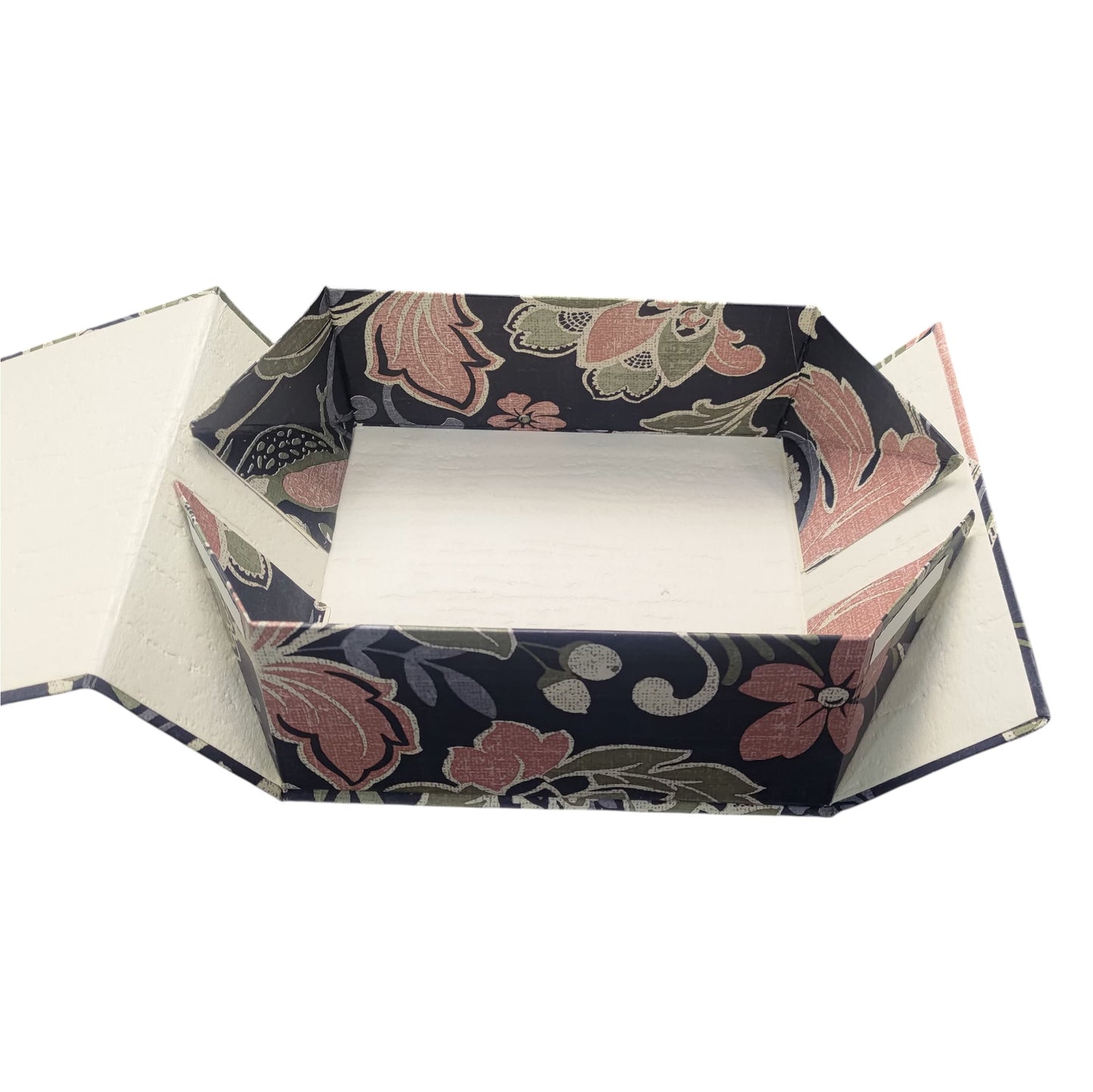 Gift Box |Rigid foldabel box | Gift Hamper Boxes For Packaging, Satin Ribbon Hamper Boxes | Gift Cardboard Box Empty Gift Hamper Box Reusable Gift Boxes | Foldabel Box | 8x8x3.5 inches / 1036