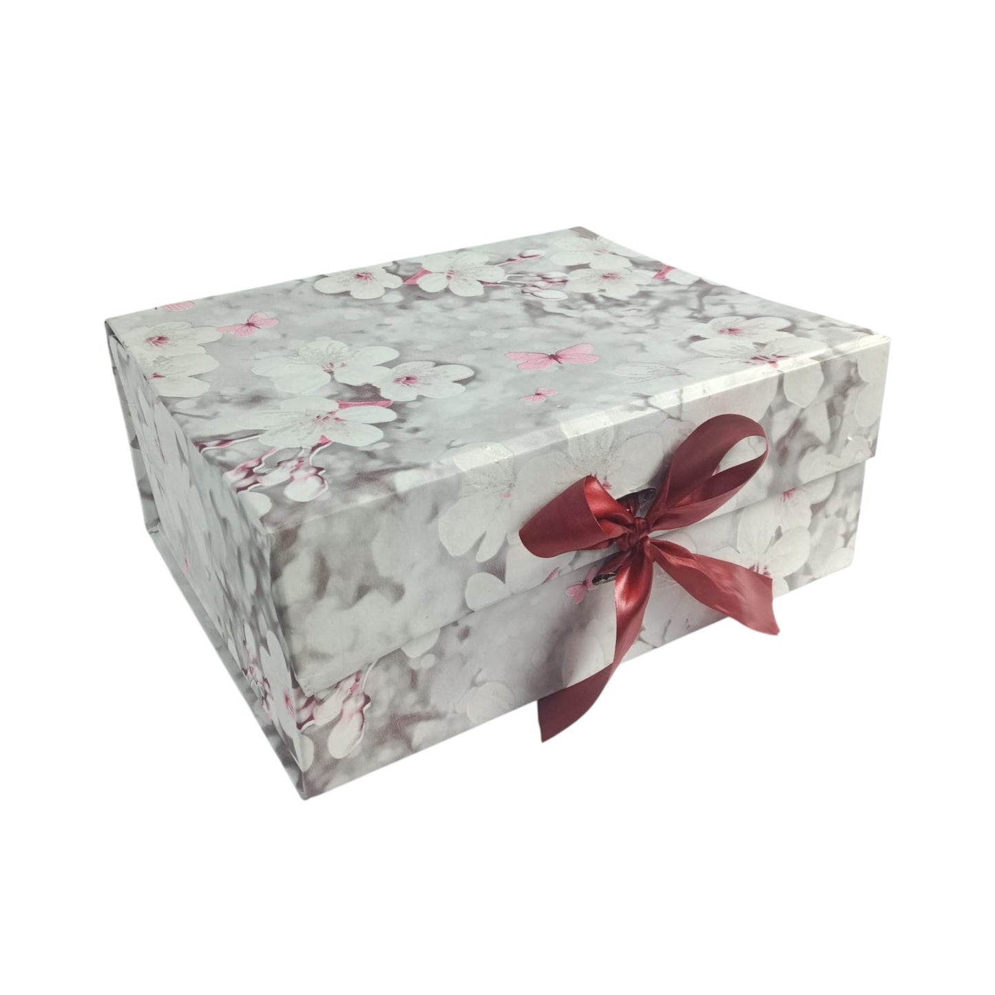 Gift Box |Rigid foldabel box | Gift Hamper Boxes For Packaging, Satin Ribbon Hamper Boxes | Gift Cardboard Box Empty Gift Hamper Box Reusable Gift Boxes | Foldabel Box | SIZE 10x8x4 inches / 7021