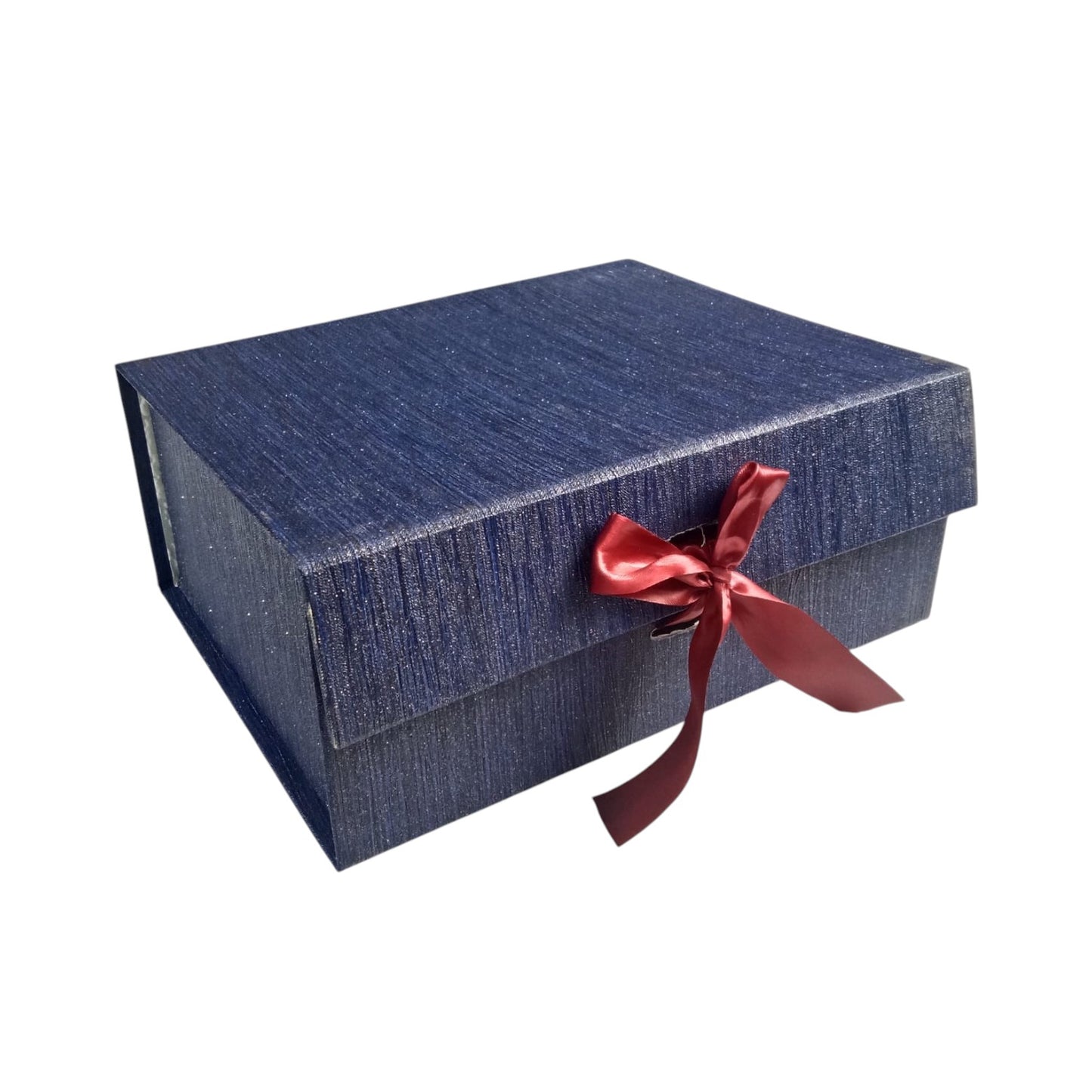 Gift Box |Rigid foldabel box | Gift Hamper Boxes For Packaging, Satin Ribbon Hamper Boxes | Gift Cardboard Box Empty Gift Hamper Box Reusable Gift Boxes | Foldabel Box | SIZE 10x8x4 inches / 7018