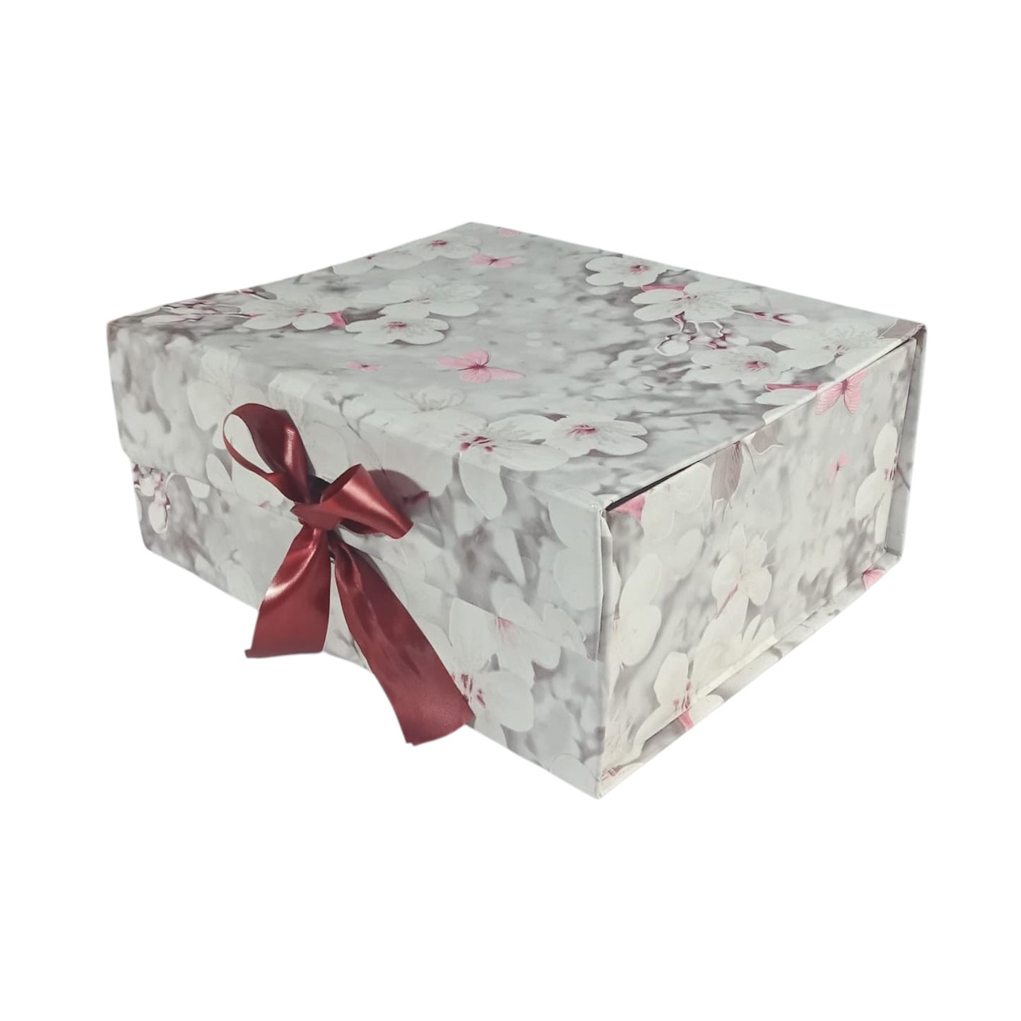 Gift Box |Rigid foldabel box | Gift Hamper Boxes For Packaging, Satin Ribbon Hamper Boxes | Gift Cardboard Box Empty Gift Hamper Box Reusable Gift Boxes | Foldabel Box | SIZE 10x8x4 inches / 7021