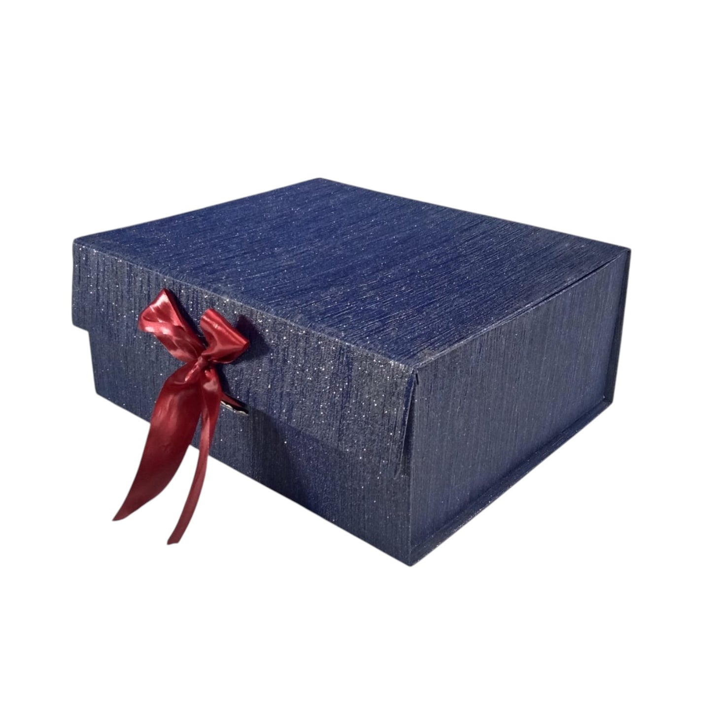 Gift Box |Rigid foldabel box | Gift Hamper Boxes For Packaging, Satin Ribbon Hamper Boxes | Gift Cardboard Box Empty Gift Hamper Box Reusable Gift Boxes | Foldabel Box | SIZE 10x8x4 inches / 7018