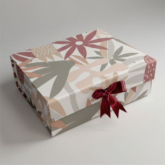 Gift Box |Rigid foldabel box |Gift Hamper Boxes For Packaging, Satin Ribbon Hamper Boxes | Gift Cardboard Box Empty Gift Hamper Box Reusable Gift Boxes | Foldabel Box | SIZE 10x12x4 inches /3018