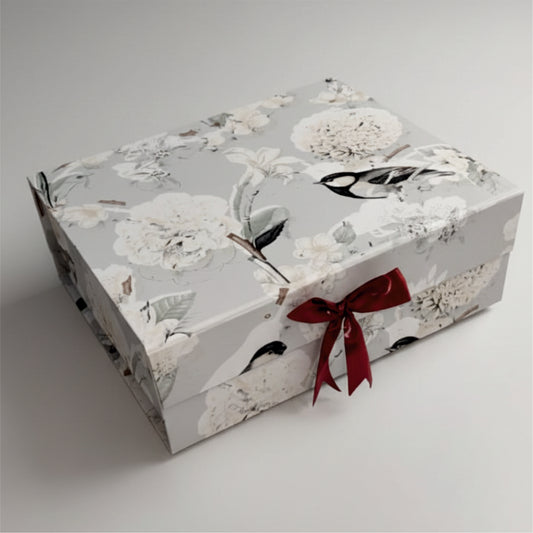 Gift Box |Rigid foldabel box |Gift Hamper Boxes For Packaging, Satin Ribbon Hamper Boxes | Gift Cardboard Box Empty Gift Hamper Box Reusable Gift Boxes | Foldabel Box | SIZE 10x12x4 inches /3015