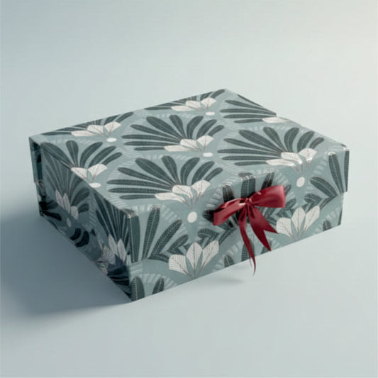 Gift Box |Rigid foldabel box |Gift Hamper Boxes For Packaging, Satin Ribbon Hamper Boxes | Gift Cardboard Box Empty Gift Hamper Box Reusable Gift Boxes | Foldabel Box | SIZE 10x12x4 inches /3017