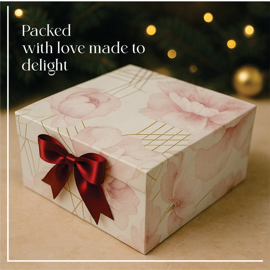 Premium Gift Hamper Box For All Occasion |8x8x3.5 inches/Foldable Magnetic 1011