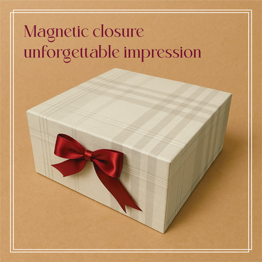 Premium Gift Hamper Box For All Occasion |8x8x3.5 inches/Foldable Magnetic 1005