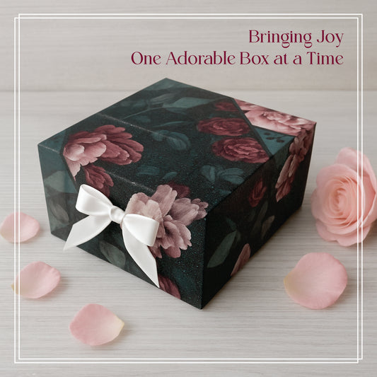 Premium Gift Hamper Box For All Occasion |8x8x3.5 inches/Foldable Magnetic 1008