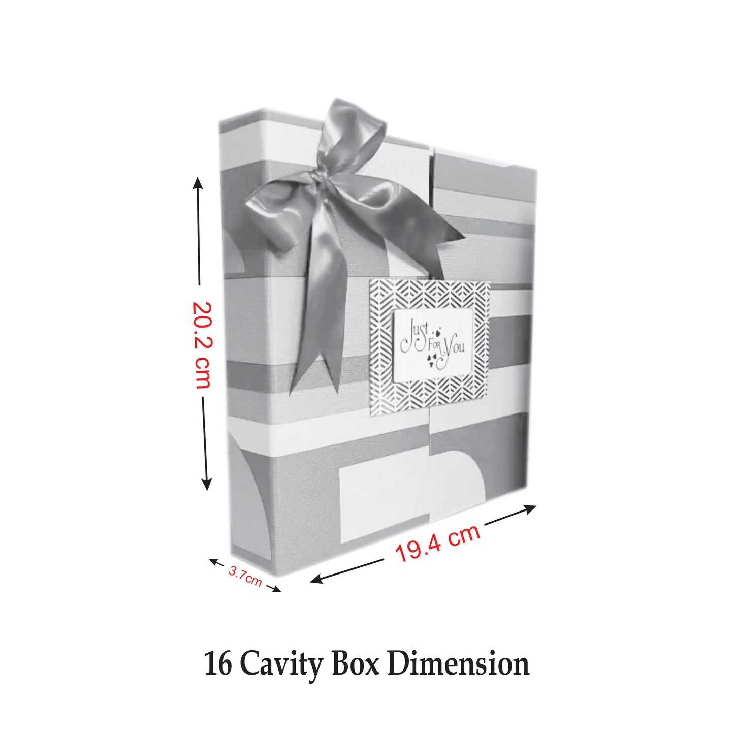 Premium 16 Cativity Foldable Chocolate Box For All Occasion | 4001