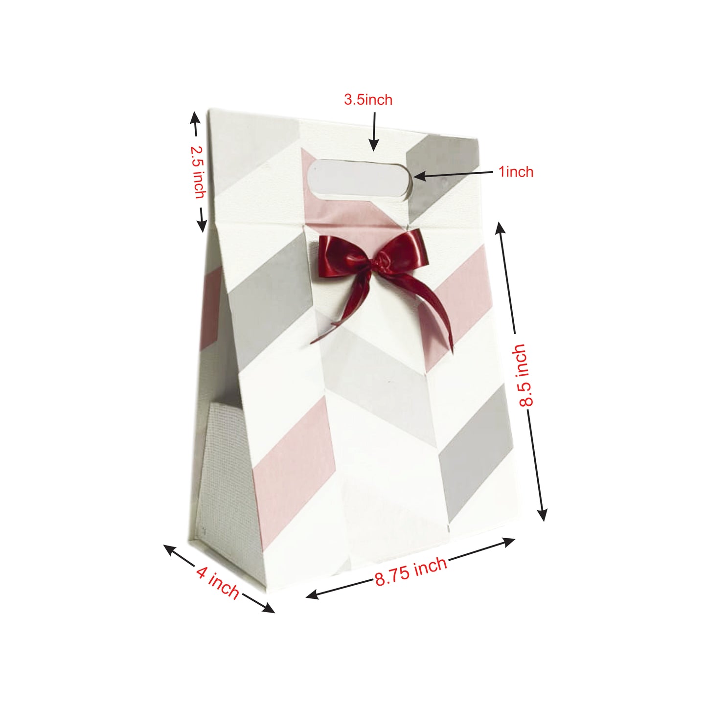 Premium Foldable Gift Bag For All Occasion | 8.75x8.5x4 inches / Magnetic 2003