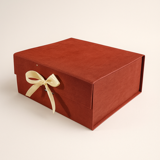 Gift Box |Rigid  foldabel box | Gift Hamper Boxes For Packaging, Satin Ribbon Hamper Boxes | Gift Cardboard Box Empty Gift Hamper Box Reusable Gift Boxes | Foldabel Box | SIZE 10x8x4 inches / 7017