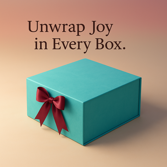 Gift Box |Rigid  foldabel box | Gift Hamper Boxes For Packaging, Satin Ribbon Hamper Boxes | Gift Cardboard Box Empty Gift Hamper Box Reusable Gift Boxes | Foldabel Box | 8x8x3.5 inches / 1019
