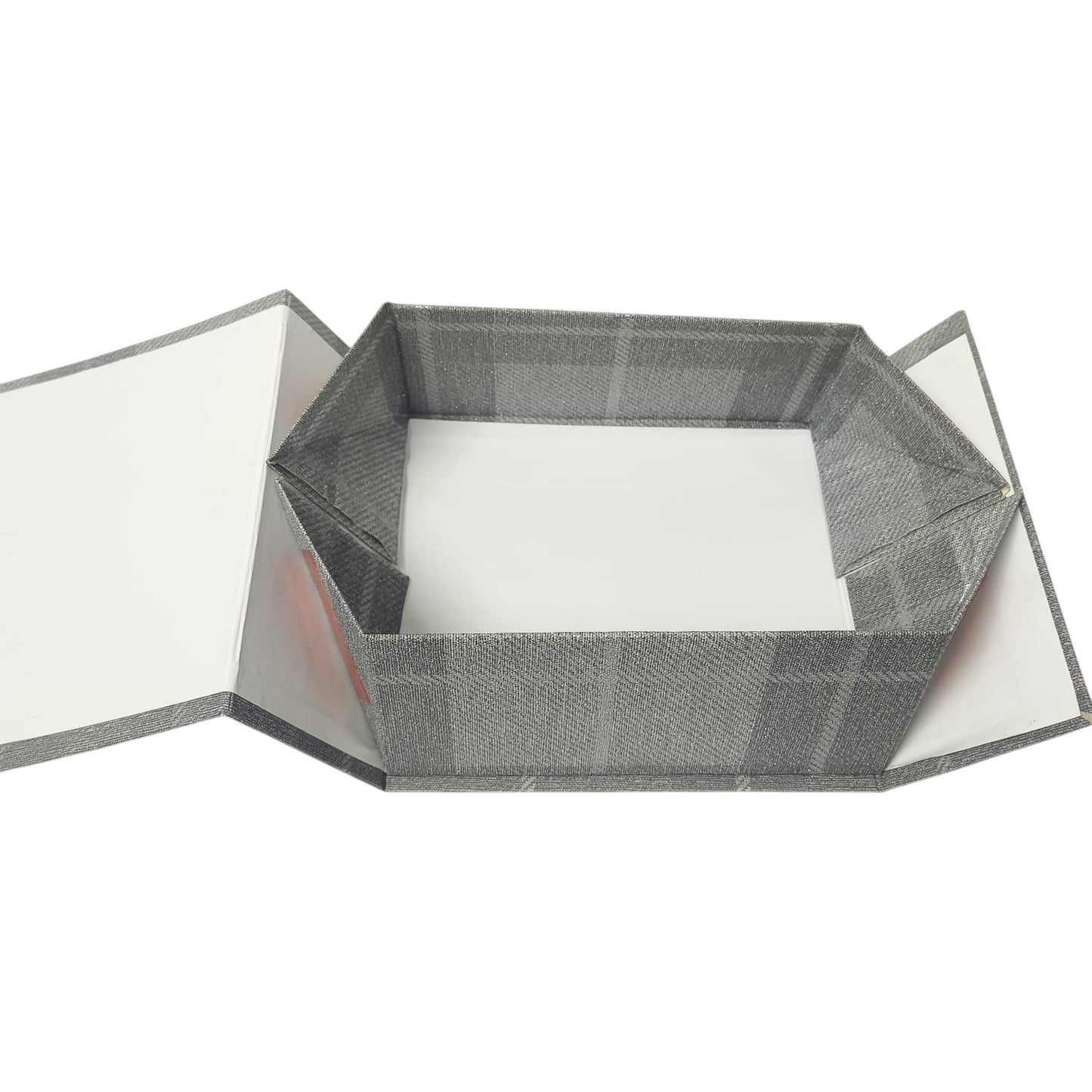 Baby Shower Gift Box |Rigid  foldabel box | Gift Hamper Boxes For Packaging, Satin Ribbon Hamper Boxes | Gift Cardboard Box Empty Gift Hamper Box Reusable Gift Boxes | Foldabel Box | 8x8x3.5 inches / 1027