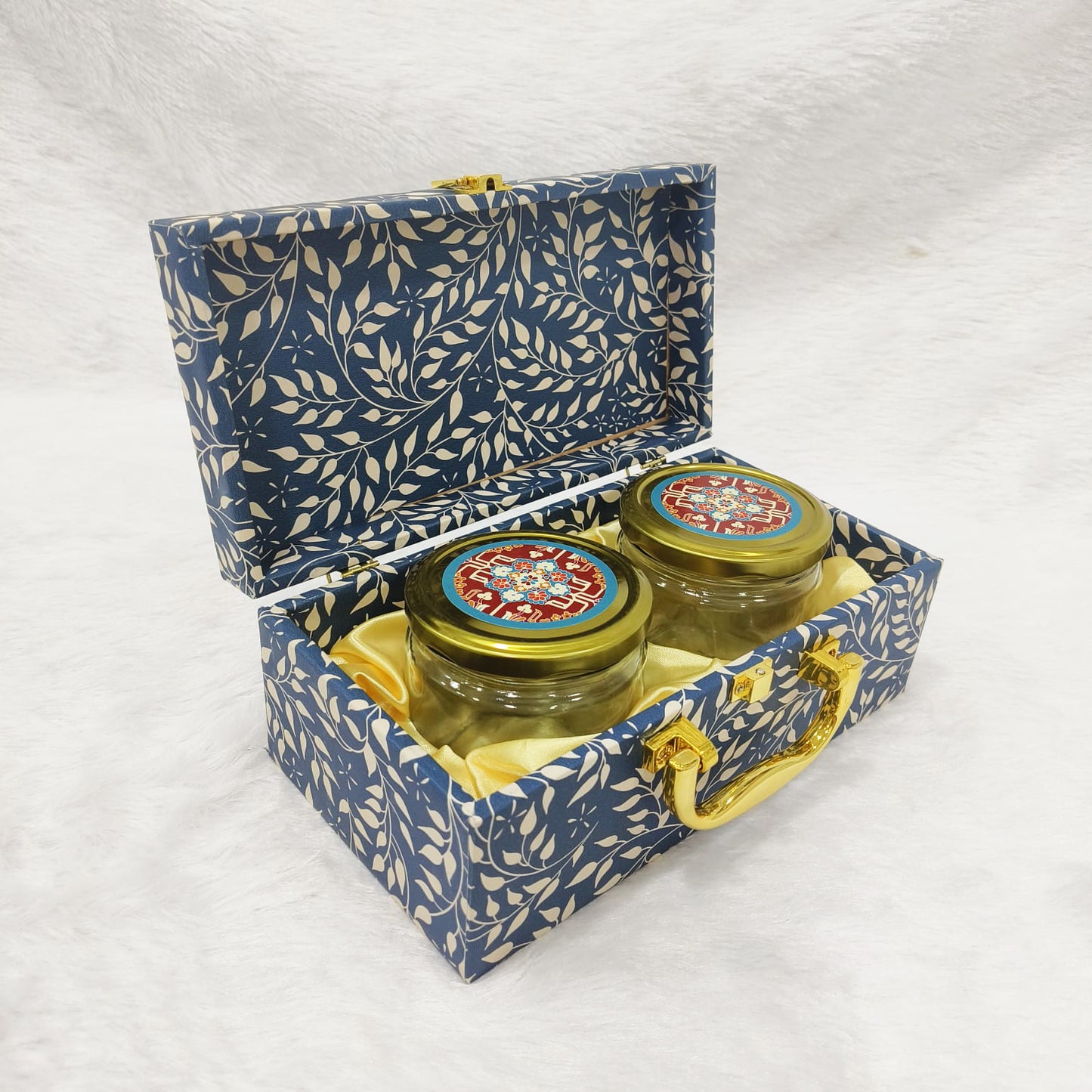 Mdf box With 2 salsa jars (9.5x5x3.5 Inches) 1202