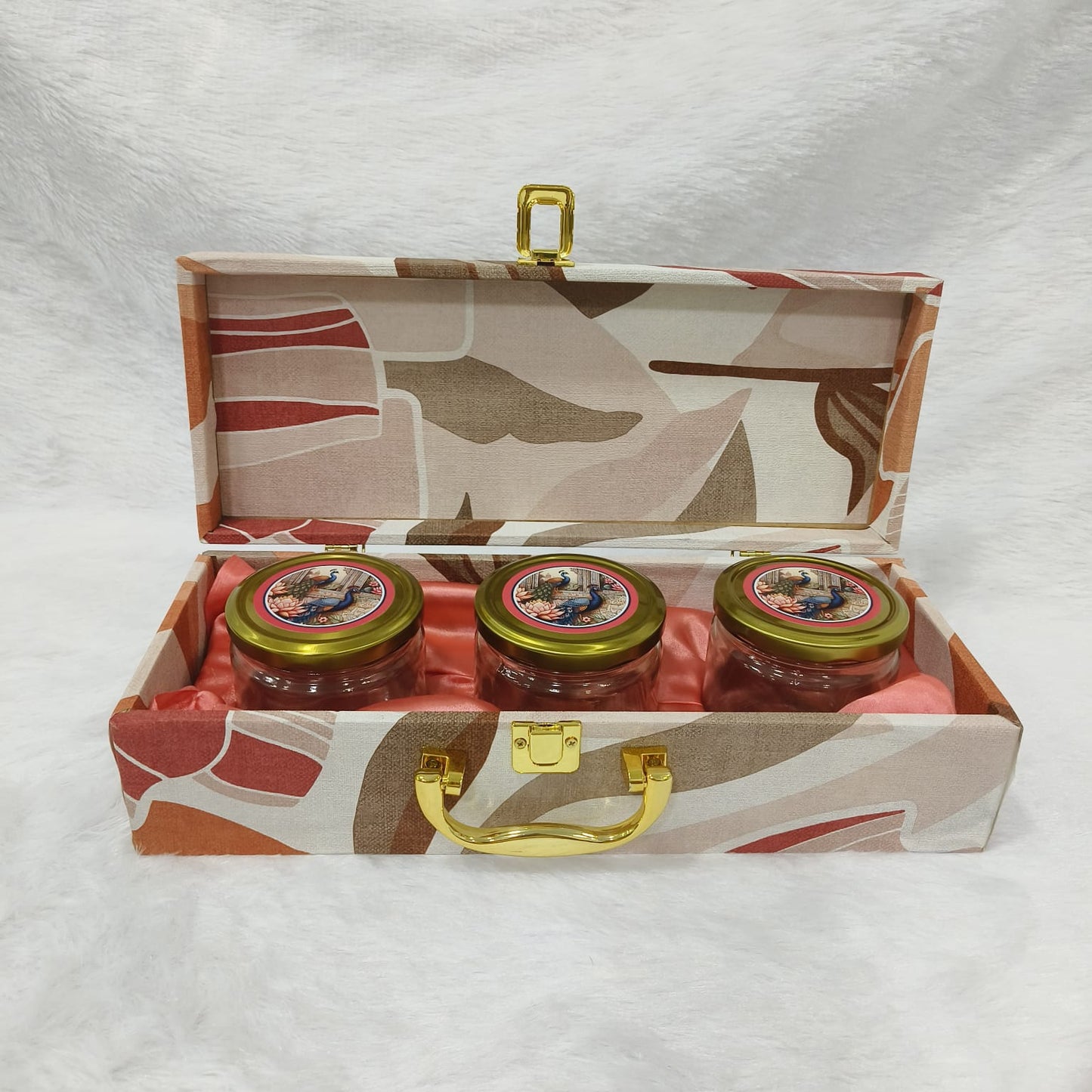 Mdf box With 3 salsa jars (9.5x14x3.5 Inches) 1403