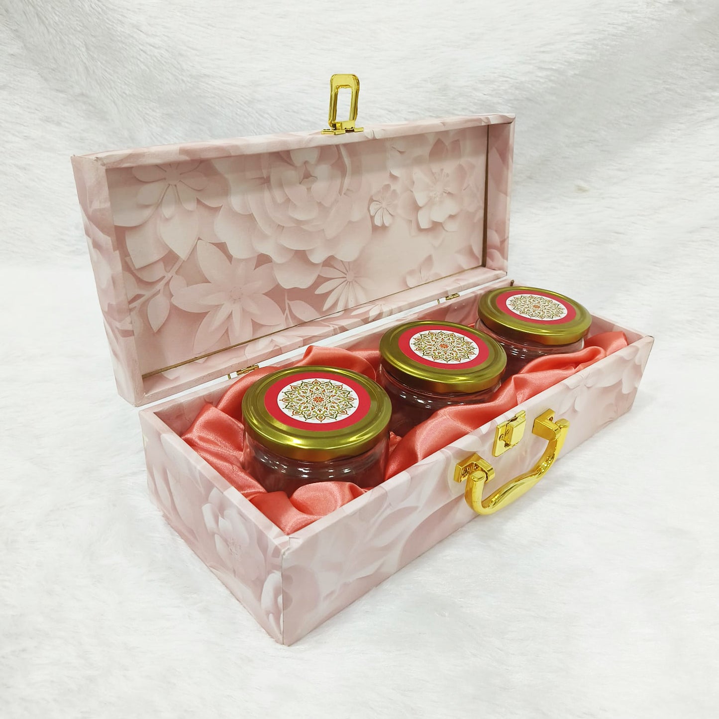 Mdf box With 3 salsa jars (9.5x14x3.5 Inches) 1401