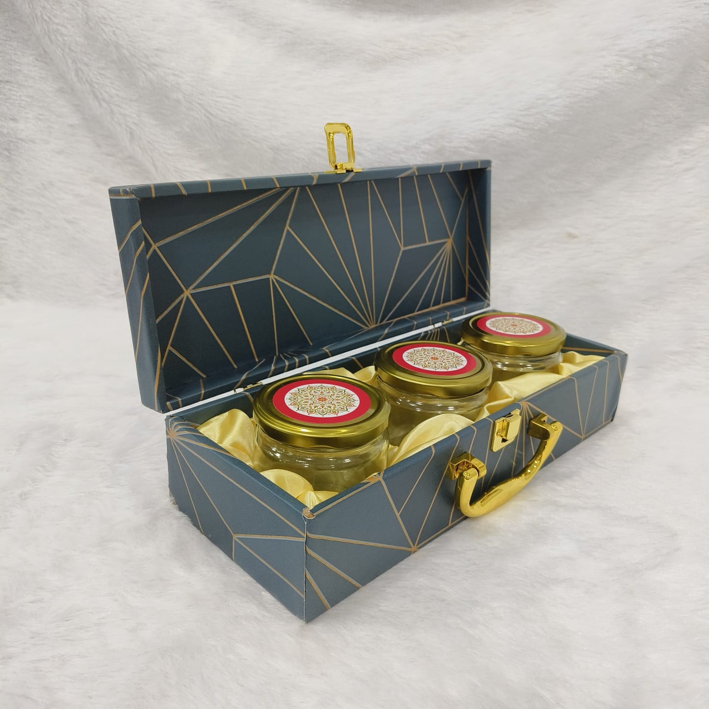 Mdf box With 3 salsa jars (9.5x14x3.5 Inches) 1402