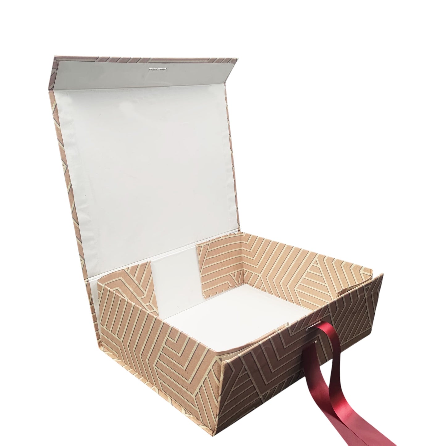 Gift Box |Rigid  foldabel box | Gift Hamper Boxes For Packaging, Satin Ribbon Hamper Boxes | Gift Cardboard Box Empty Gift Hamper Box Reusable Gift Boxes | Rigid Foldabel Box | SIZE 10x8x4 inches / 7002