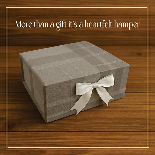 Gift Box |Rigid  foldabel box | Gift Hamper Boxes For Packaging, Satin Ribbon Hamper Boxes | Gift Cardboard Box Empty Gift Hamper Box Reusable Gift Boxes | Foldabel Box | 8x8x3.5 inches / 1030