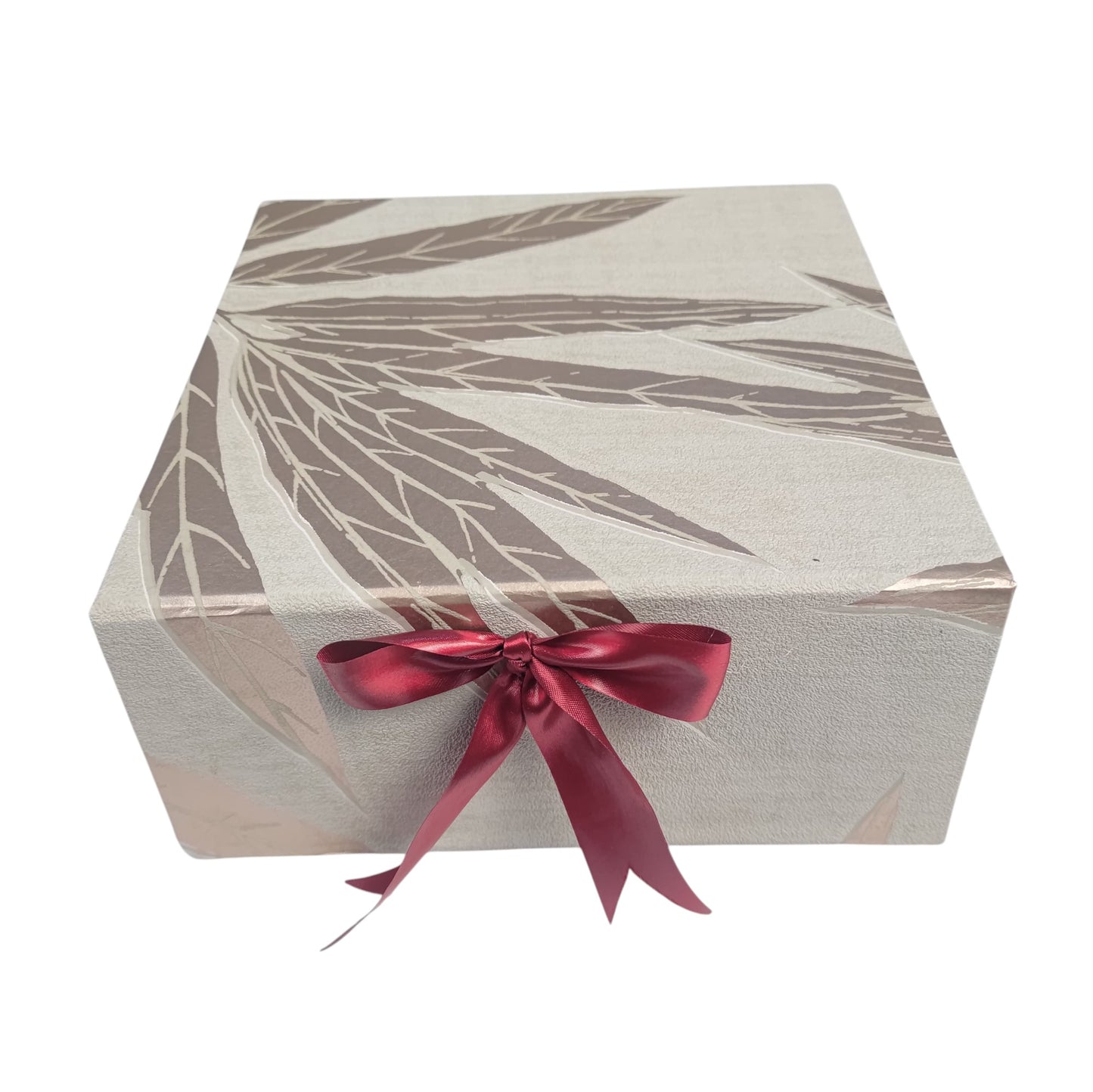 Gift Box |Rigid  foldabel box | Gift Hamper Boxes For Packaging, Satin Ribbon Hamper Boxes | Gift Cardboard Box Empty Gift Hamper Box Reusable Gift Boxes | Foldabel Box | 8x8x3.5 inches / 1041